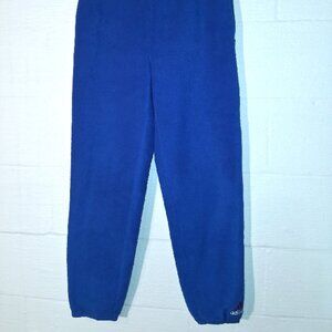 Vintage Adidas 90s Y2K Fleece Sweatpants Unisex Adults Size Large Royal Blue